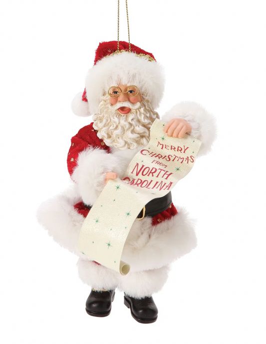 North Carolina Santa Claus Ornament