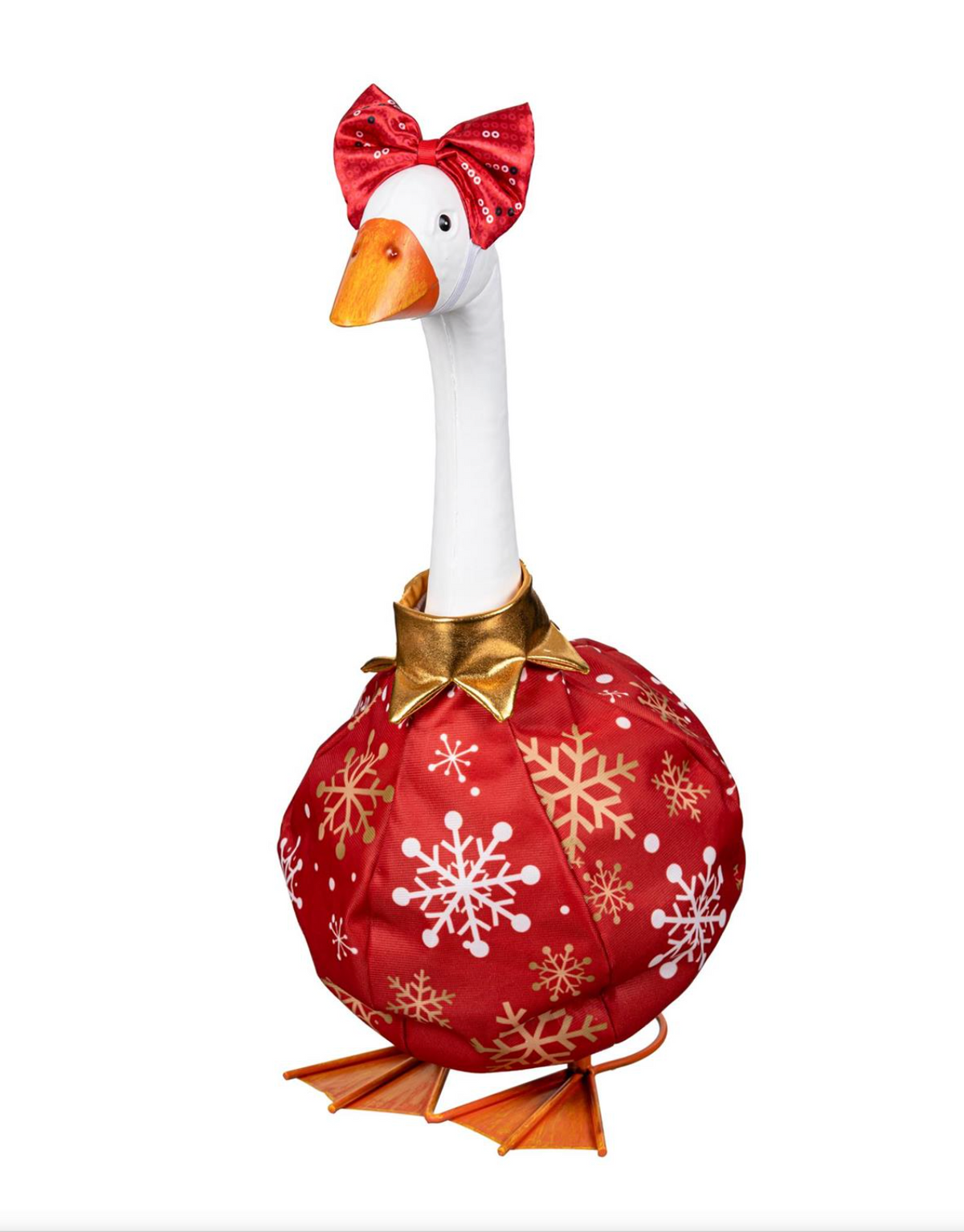 Evergreen Porch Goose Ornament Outfit