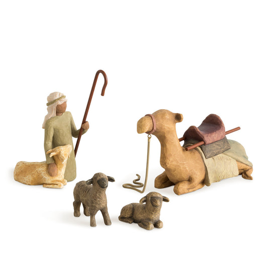 Demdaco Willow Tree Shepherd and Stable Animals