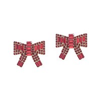 Meghan Browne Tandy Red Bow Earrings