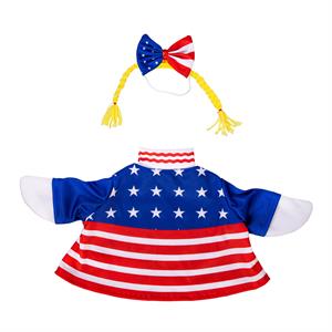 Evergreen Porch Goose Patriotic Dress Outfit