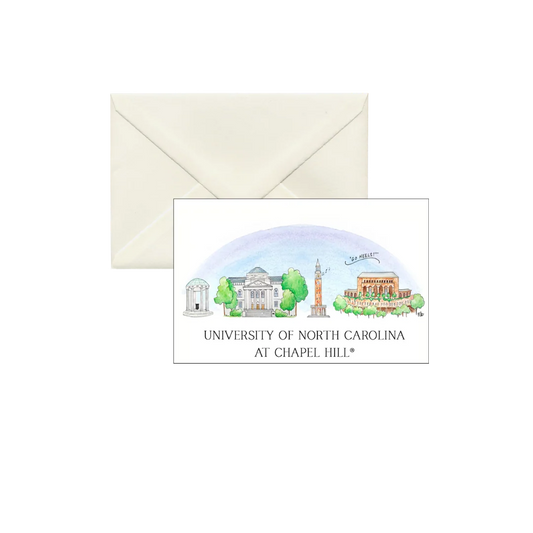 Valiant Gifts UNC Chapel Hill Skyline Boxed Note Cards Set