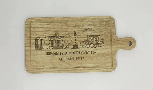Valiant Gifts UNC Chapel Hill Skyline Charcuterie Board