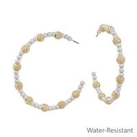 Meghan Browne Van Gold and Silver Hoop Earrings