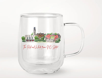 Valiant Gifts NC State Landmark Glass Mug