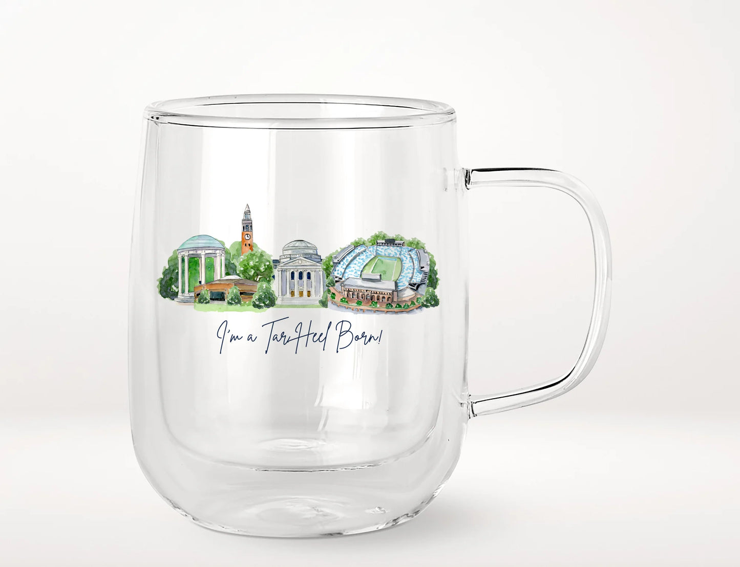 Valiant Gifts UNC Chapel Hill Landmark Glass Mug
