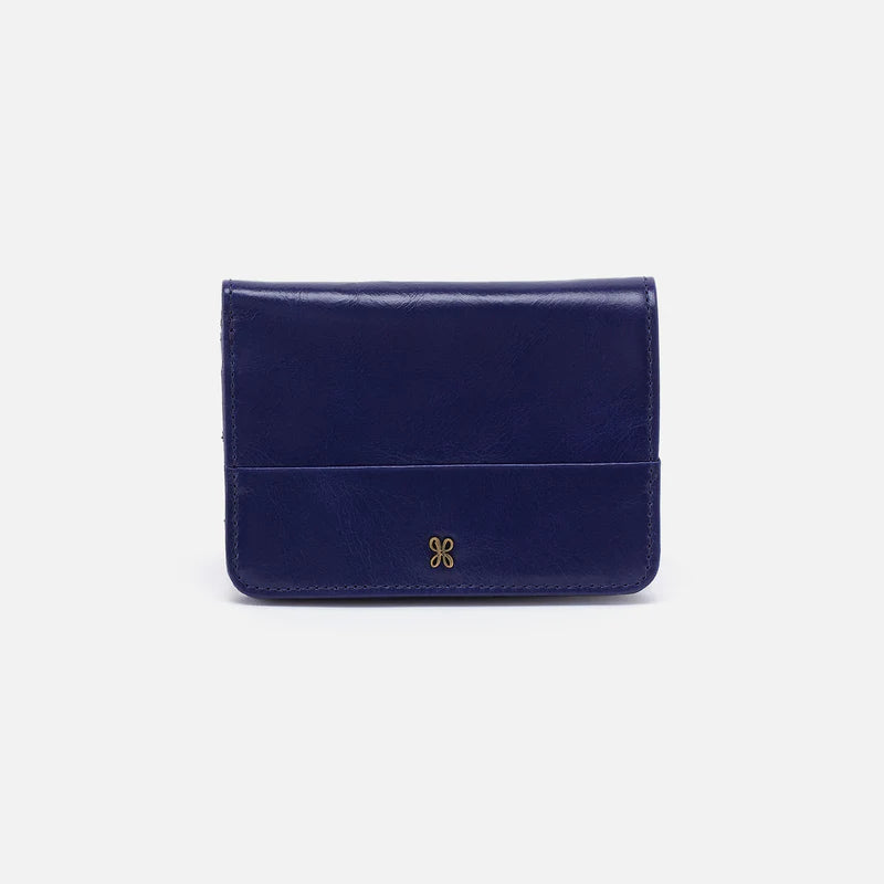 HOBO Jill Bifold Wallet in Winter Violet Buffed Leather