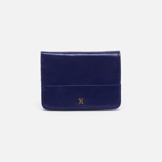HOBO Jill Bifold Wallet in Winter Violet Buffed Leather