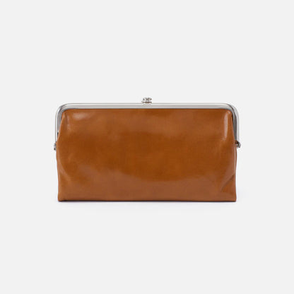 HOBO Lauren Clutch Wallet in Polished Truffle Leather