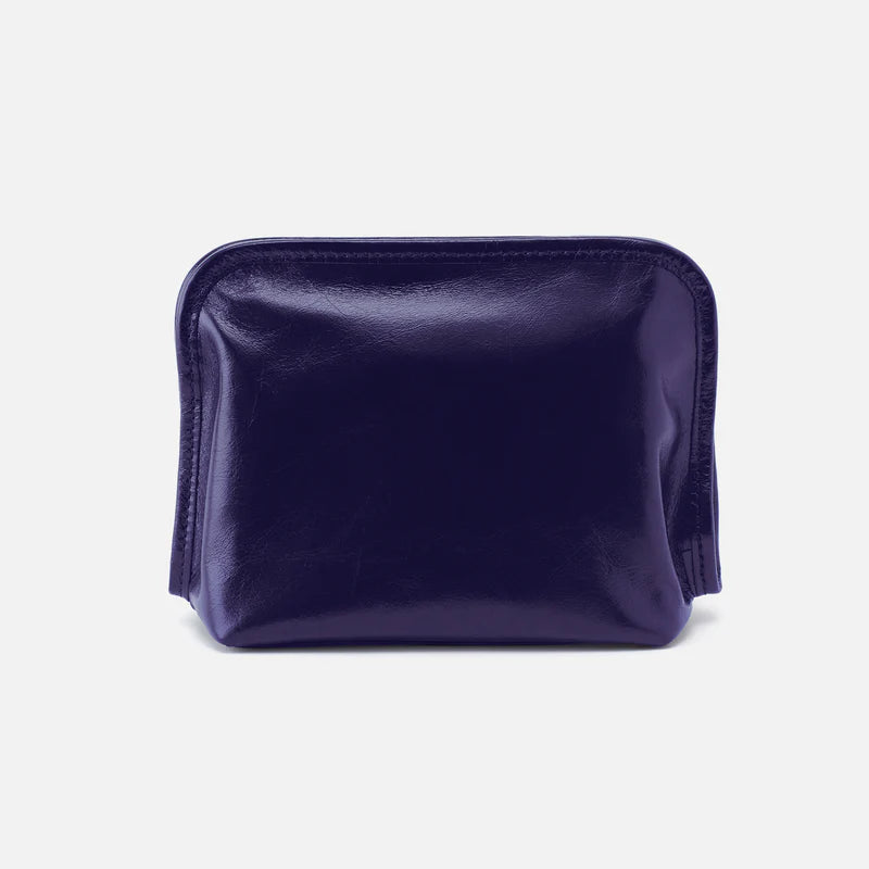 HOBO Beauty Cosmetic Pouch Winter Violet Polished Leather