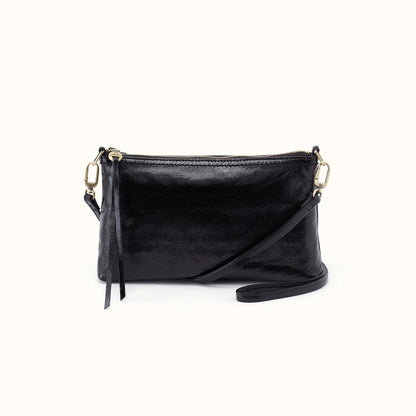 HOBO Darcy Crossbody in Polished Black Leather