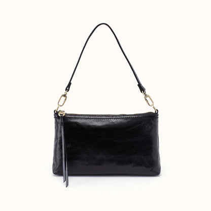 HOBO Darcy Crossbody in Polished Black Leather