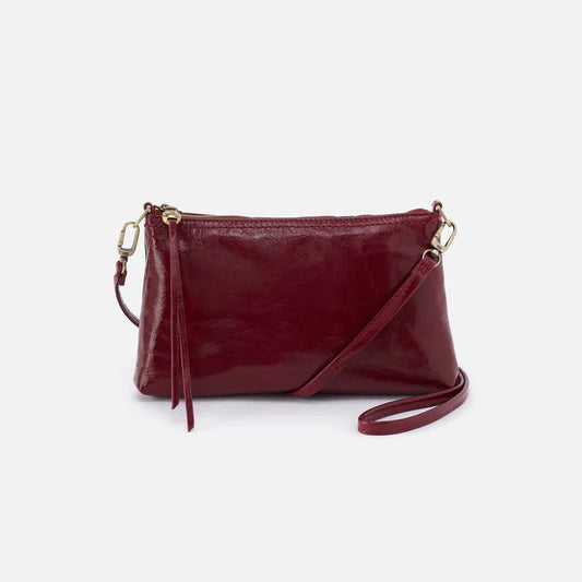 HOBO Darcy Crossbody in Polished Leather Saddleberry