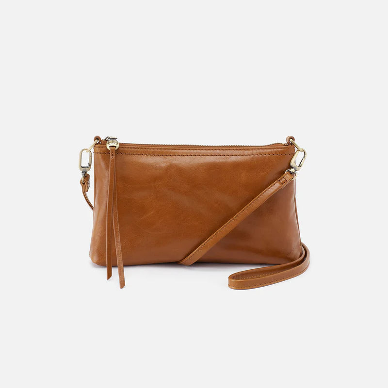 HOBO Darcy Crossbody Truffle Polished Leather