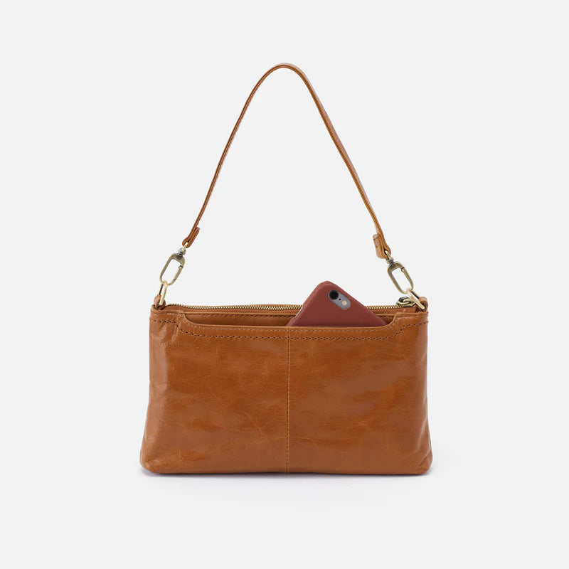 HOBO Darcy Crossbody Truffle Polished Leather