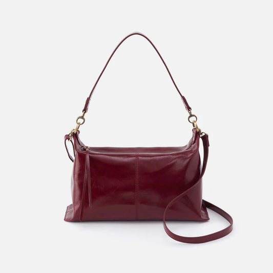 HOBO Avon Shoulder Bag in Polished Leather Saddleberry