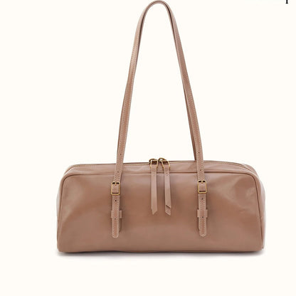 HOBO Scottie Satchel Woodsmoke Polished Leather