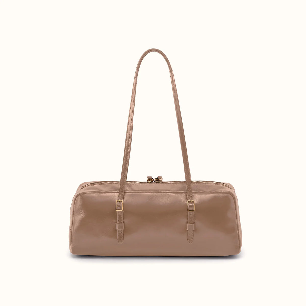 HOBO Scottie Satchel Woodsmoke Polished Leather