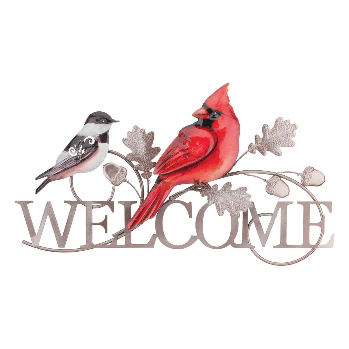 Regal Cardinal Welcome Wall Decor