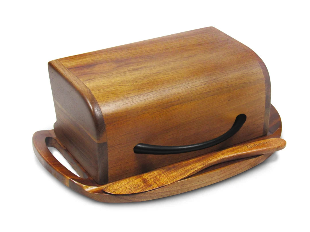 Butterie Wood Acacia Matte Black Handle