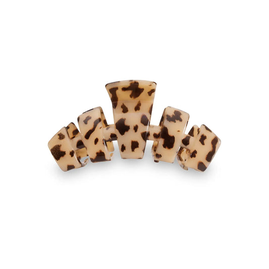 TELETIES Medium Classic Hair Clip - Blonde Tortoise