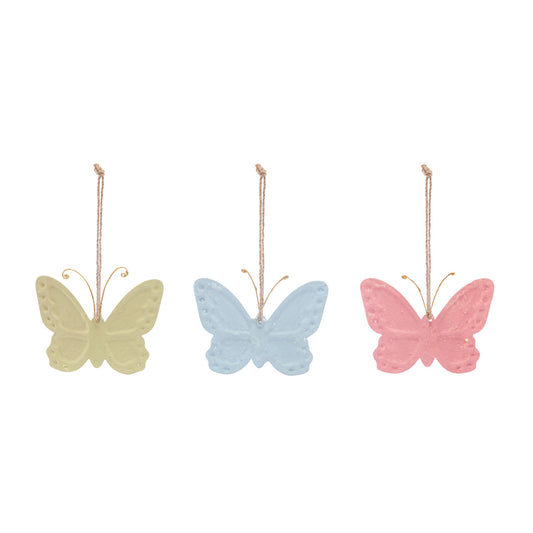 Demdaco Paper Mache Butterfly Ornament