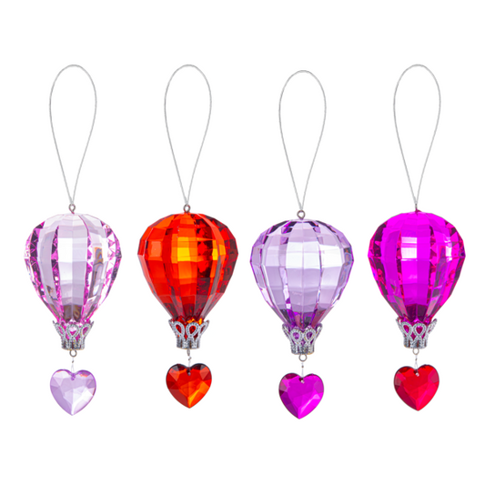 Ganz Acrylic Heart Hot Air Balloons