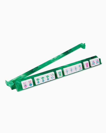 Oh My Mahjong Green Agate Rack & Pusher Set