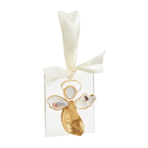 Mud Pie Angel Acrylic Oyster Ornament