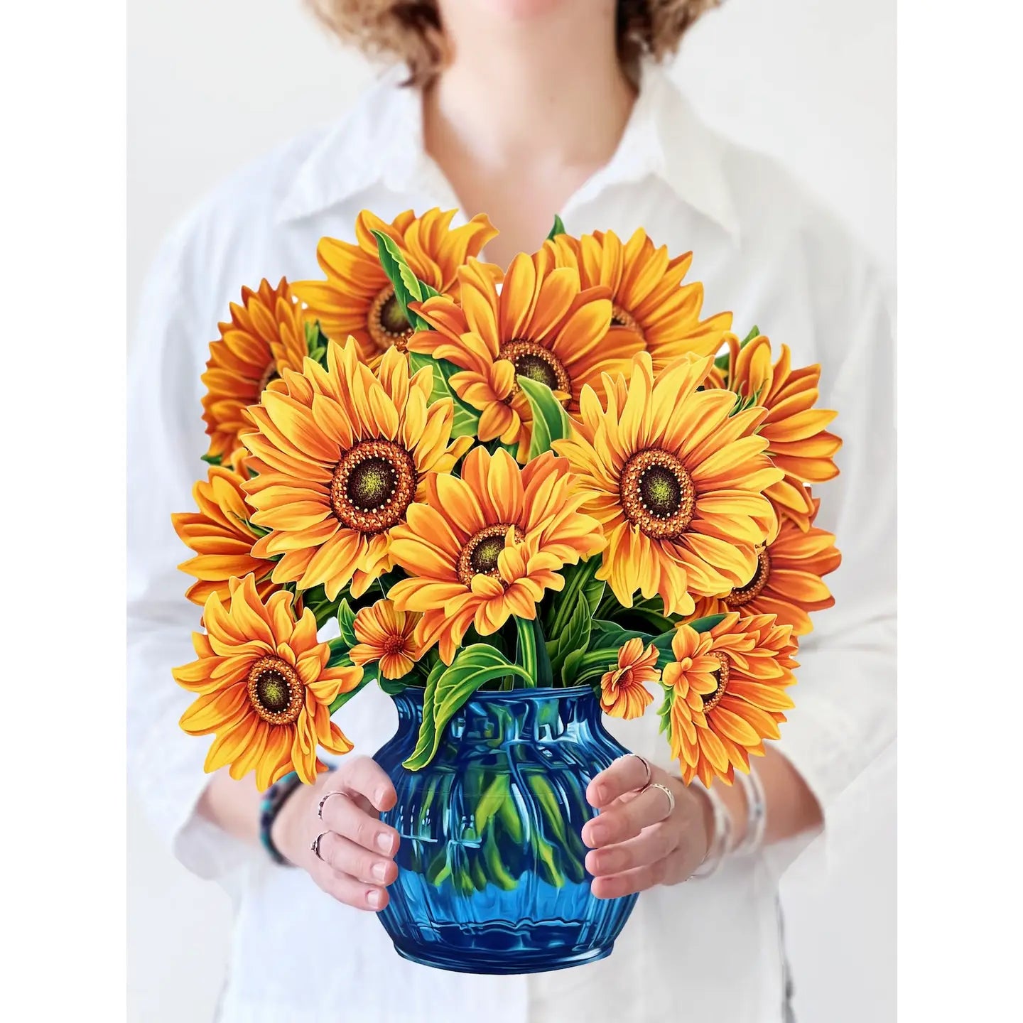 Freshcut Paper Pop-up Sunflowers Greeting Card