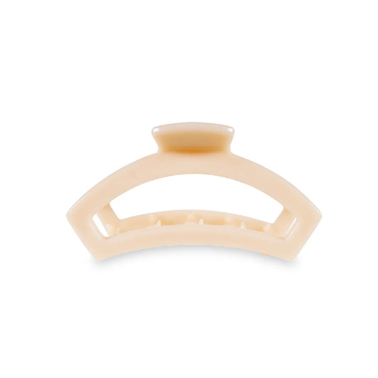 TELETIES Small Open Hair Clip - Almond Beige