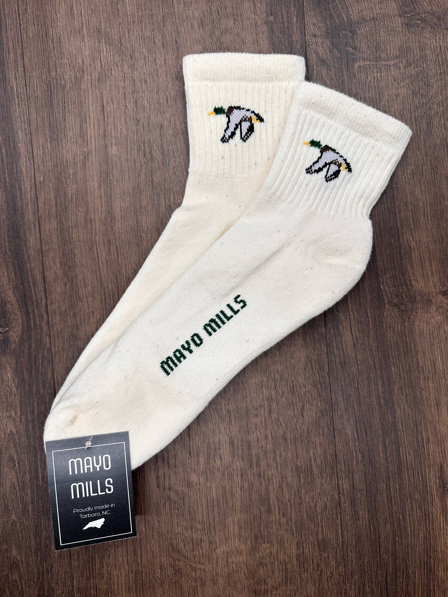 Mayo Mills Duck Quarter Crew Socks
