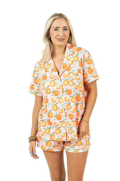 Katydid Sweet Orange Loungewear Pajama Set