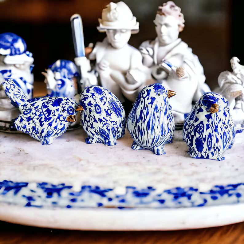 Two's Company Chinoiserie Blue Robin