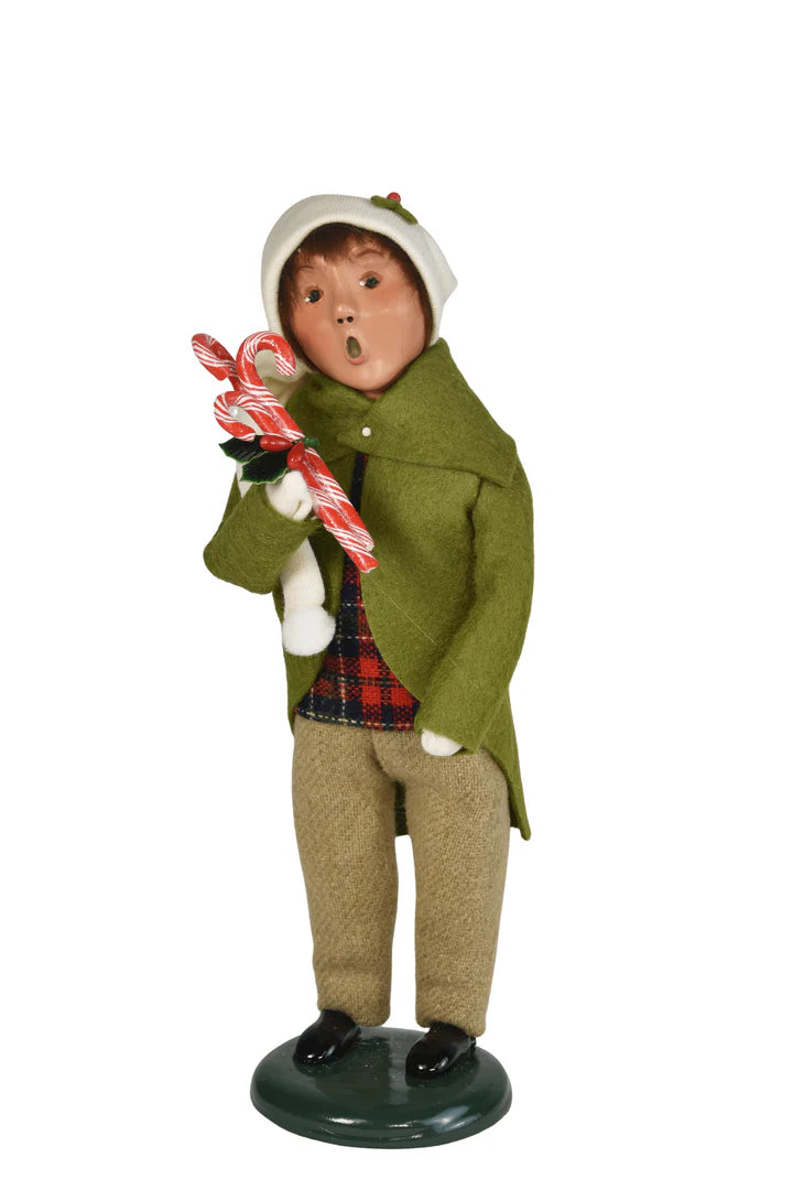 Byers Choice Candy Cane Family Boy