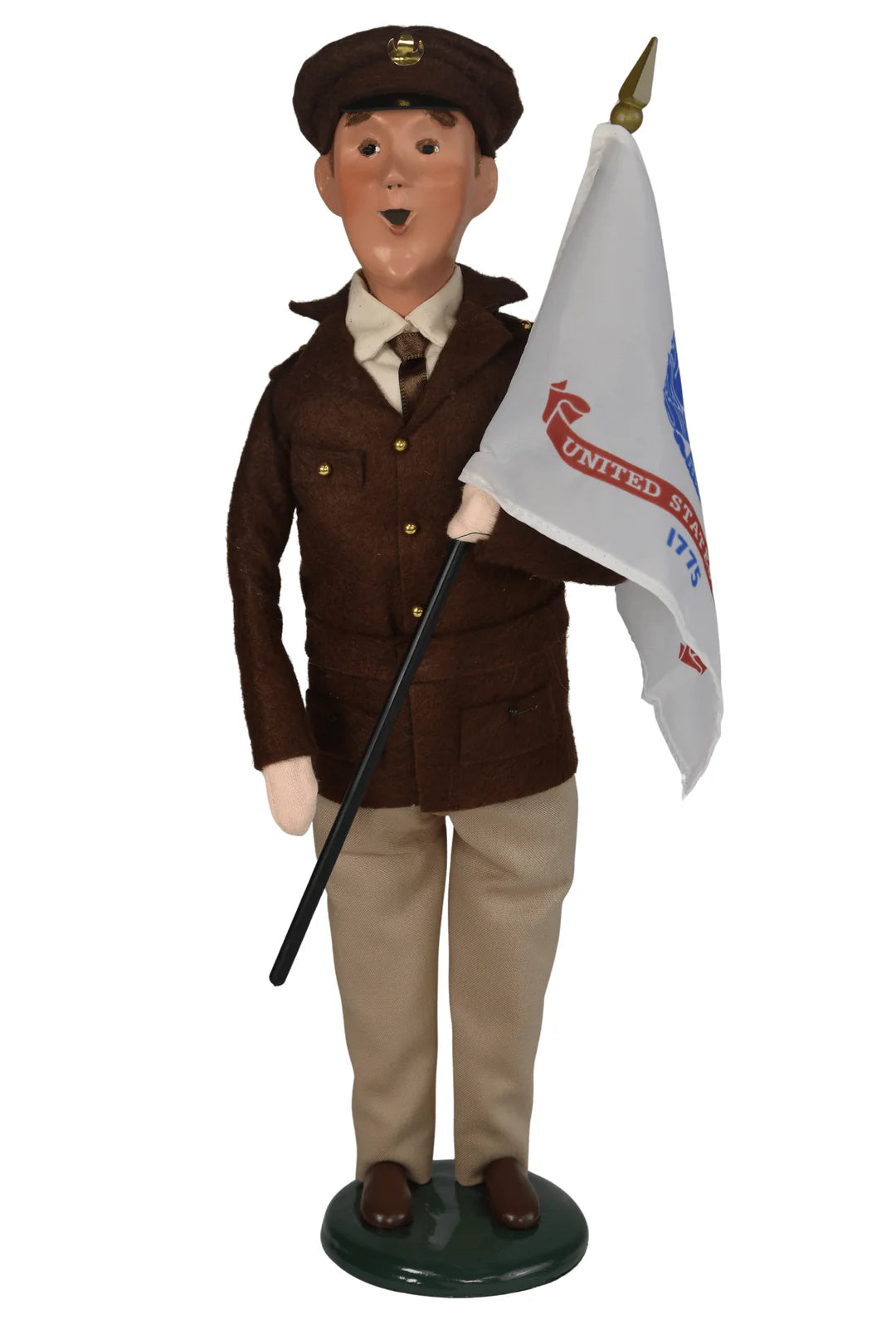 Byer's Choice Army Man With Flag