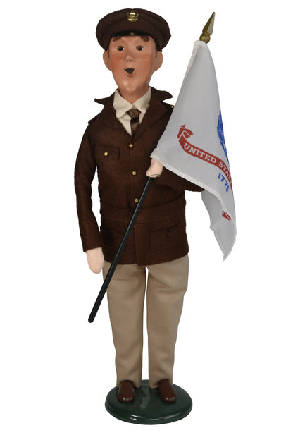 Byer's Choice Army Man With Flag