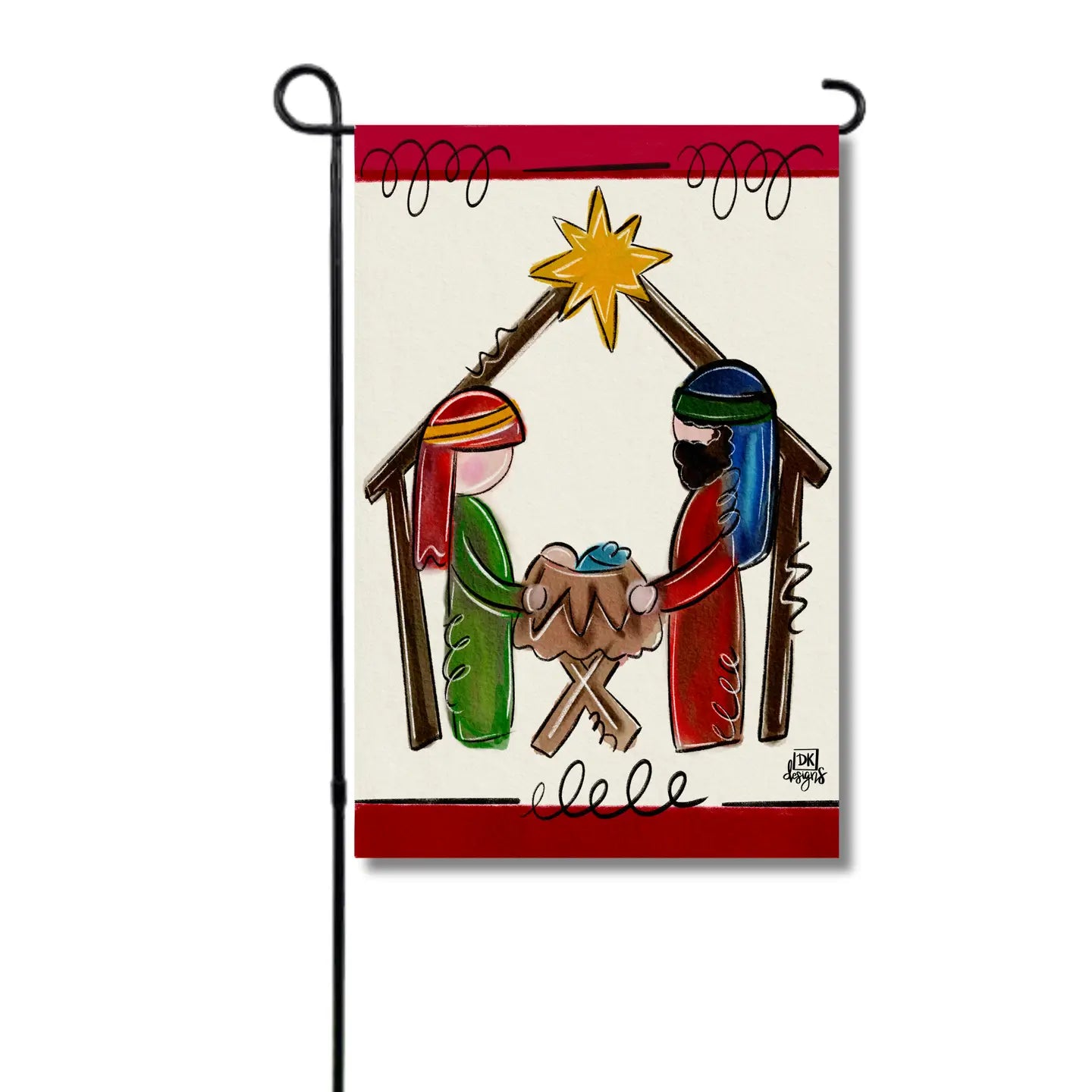 DK Designs Garden Glam Outdoor Garden Flag