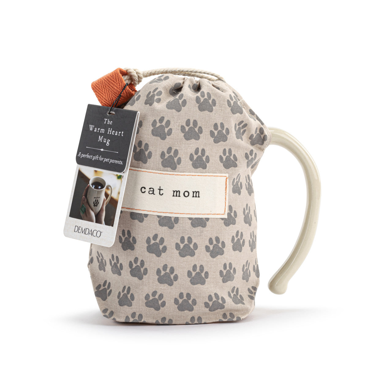Demdaco The Warm Heart  Cat Mom Paw Pets Mug