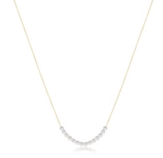 Enewton 16" Necklace Gold - Classic Beaded Bliss - 4mm Pearl