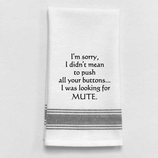 Wild Hare Designs MUTE Tea Towel