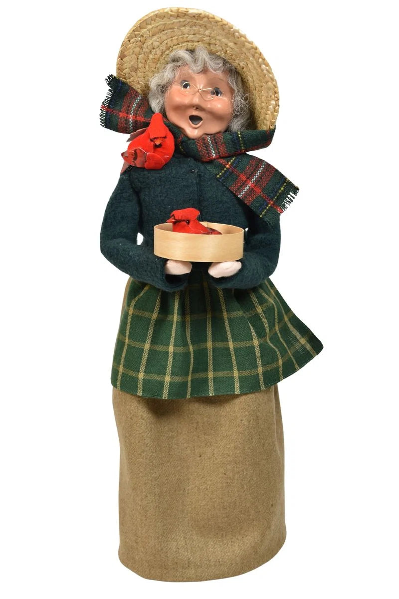 Byer's Choice Mrs. Claus with Cardinals