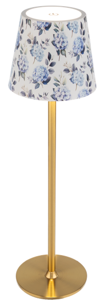 Ganz Hydrangea Gold LED Rechargeable Lamp
