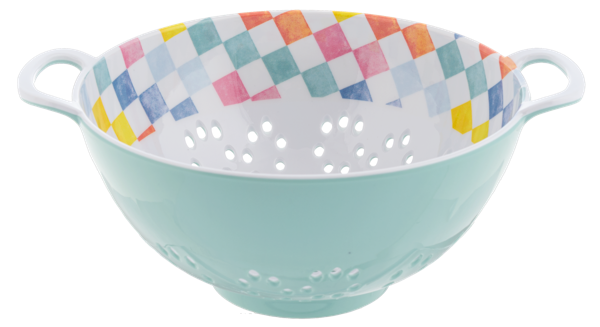 Ganz Colorful Check Berry Bowl
