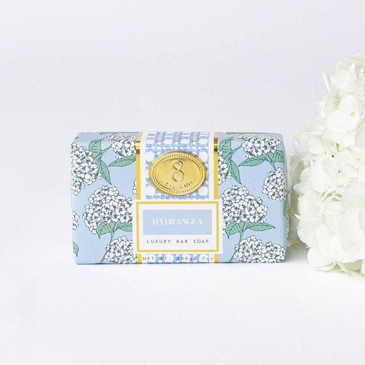 8 Oak Lane Wrapped Bar Soap - Hydrangea Stem