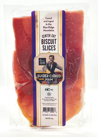 Bruce Julian Heritage Foods Sugar Cured Ham, Biscuit Slices