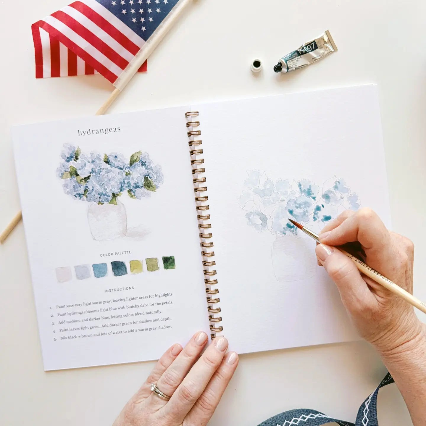 Emily Lex Studio Americana Watercolor Workbook