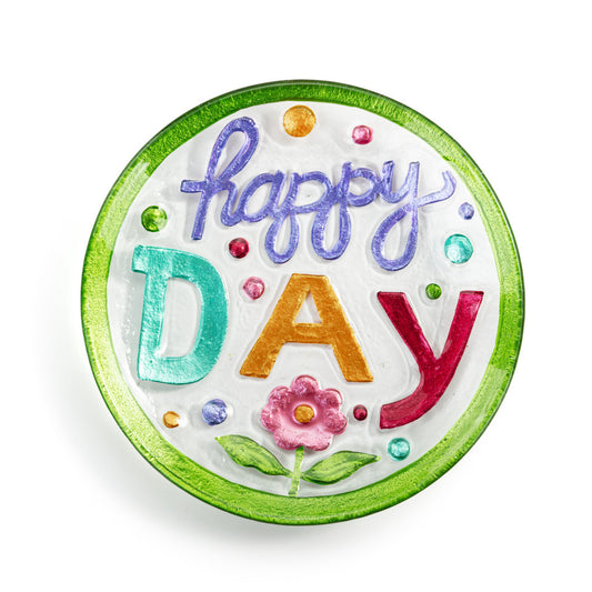 Demdaco Happy Day Mini Round Plate