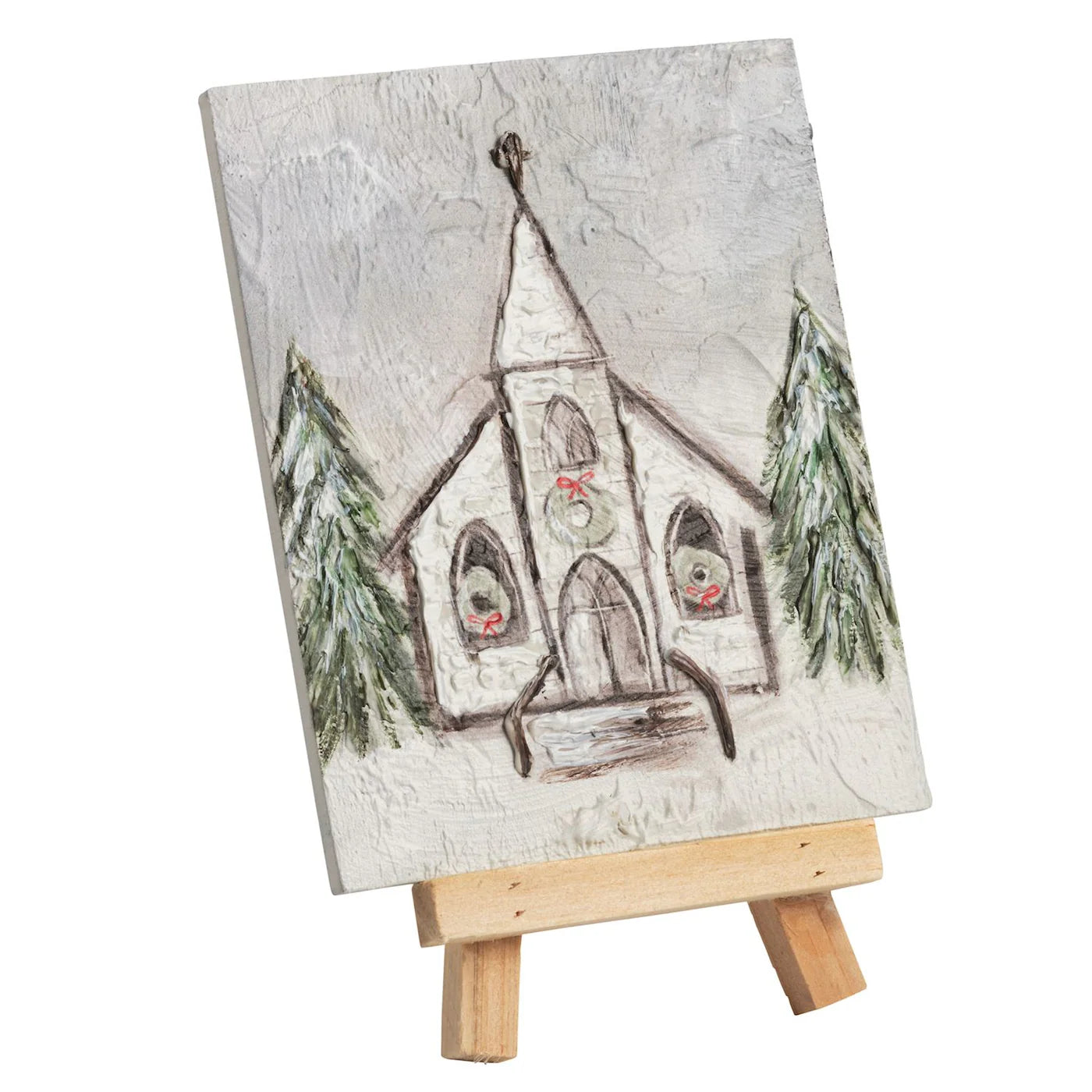 Mud Pie Church Farmhouse Art Plaque