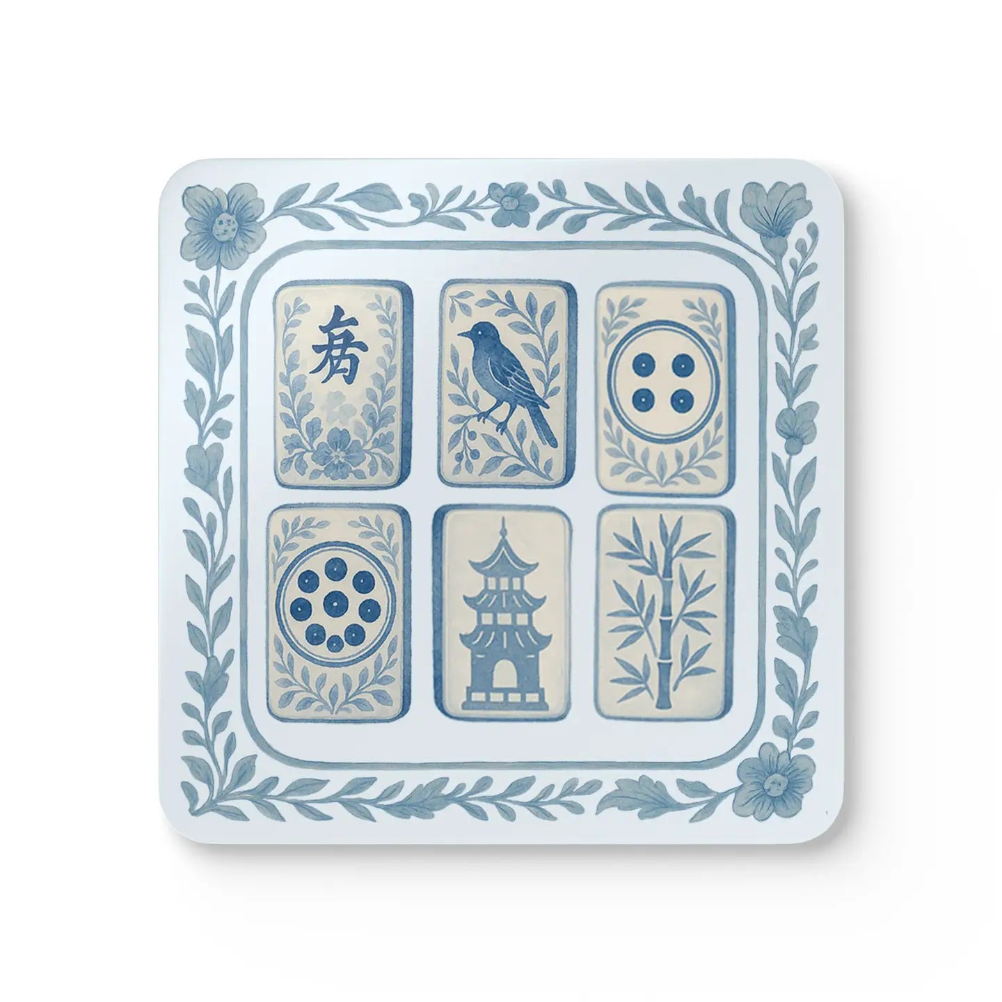 Designs Carolinas Blue Chinoiserie Coasters - Set of 4